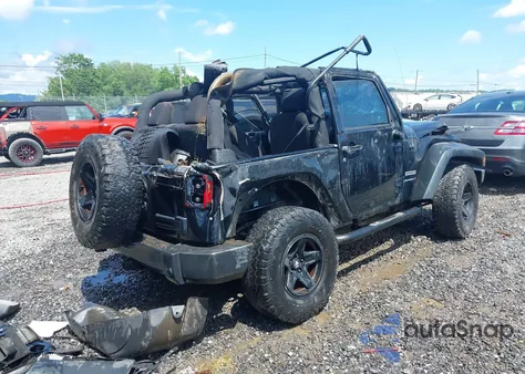 2015 Jeep Wrangler Sport из США, поврежденный, VIN 1C4AJWAG2FL659608